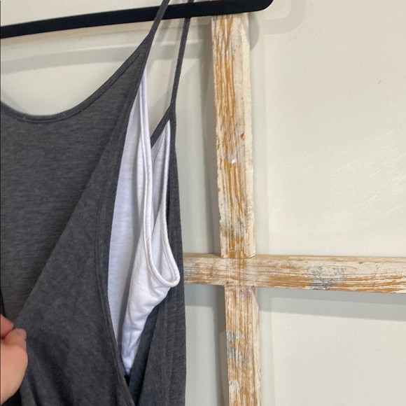 ALO Yoga Gray Camisole Relaxed Asymmetrical Top - Picture 5 of 6